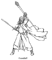 A coloring page of the lord of the rings